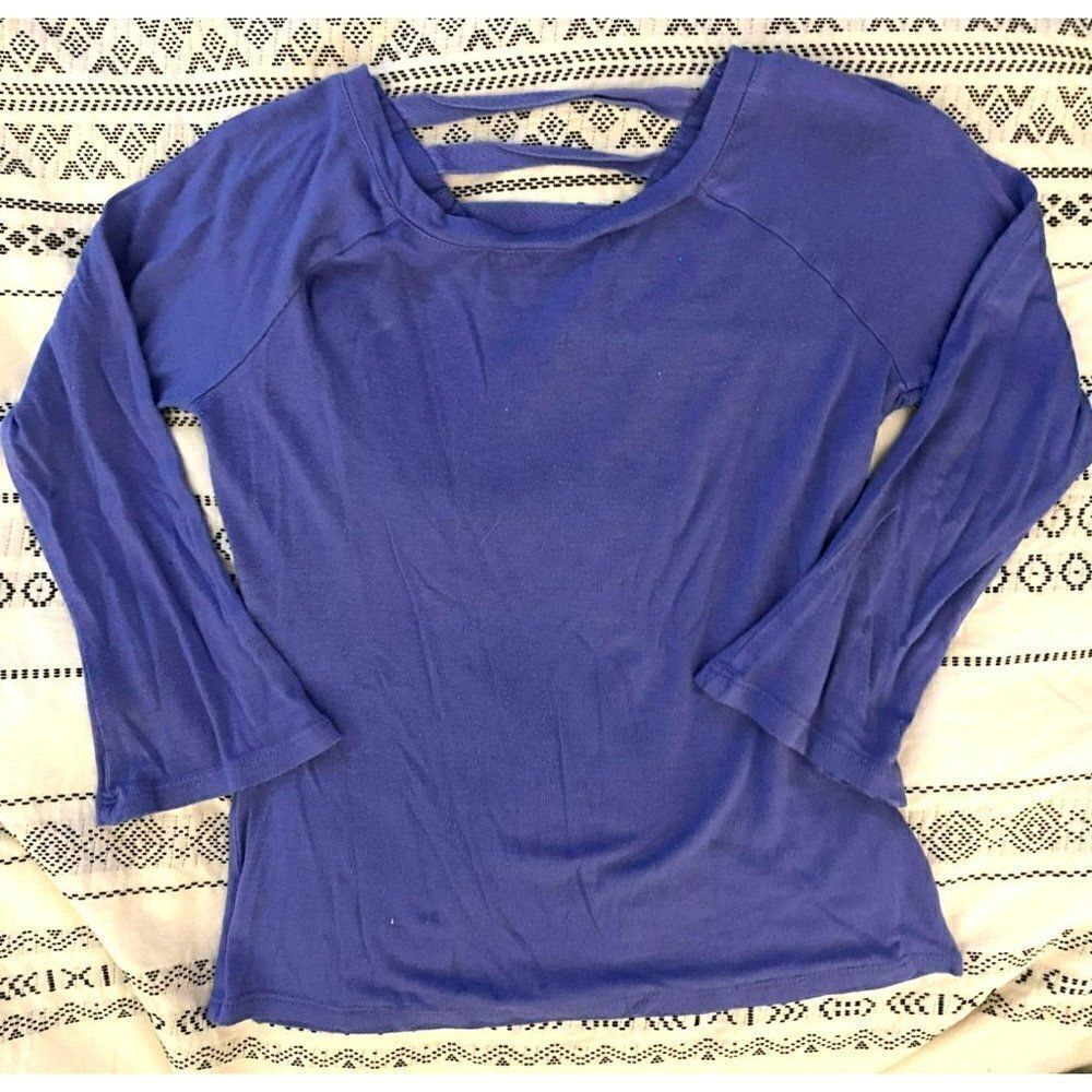 Falls Creek Girls Blue Long Sleeve Shirt (4/5)